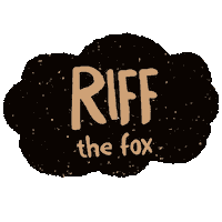 riffraffandco fox riff riff raff riff raff sleep toys Sticker
