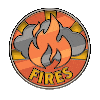 ListosCalifornia firesafety emergencypreparedness listoscoins listocalifornia Sticker