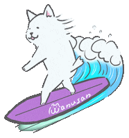 Dog Wave Sticker
