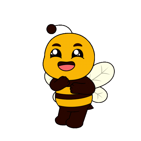 Happy Lets Go Sticker by Plan Bee Studios