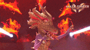 On Fire What GIF by Mask Singer A3
