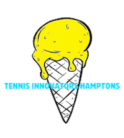 Ice Cream Hamptons Sticker by Tennis Innovators