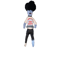 thefurryfolks the furryfolks zombie hooman Sticker