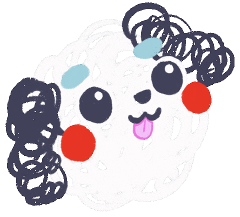 Dog Love Sticker by Misu Juju