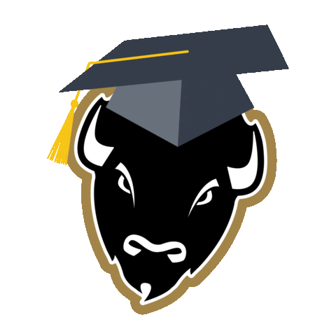 Graduation Bison Sticker by Harding University