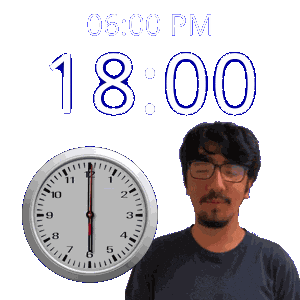 6Pm 6 O Clock Sticker