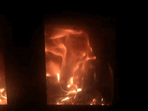 fire fireplace GIF