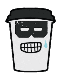 Coffeecup Sticker by Bandido Coffee