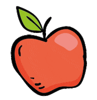 Hungry Apple Sticker by Soulhorse.de