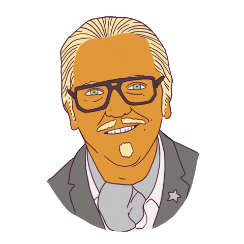 Lunatics Sticker by Chris Lilley