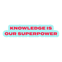 Knowledge Superpower Sticker by popsugar