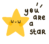 Star Thank You Sticker