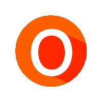 Orange Abc Sticker