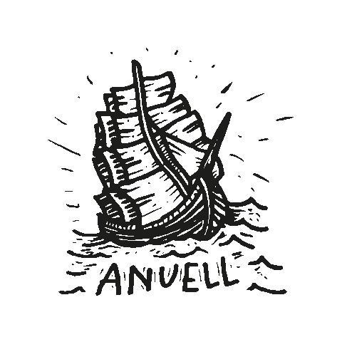 anuell_official sea boat ship anuell Sticker
