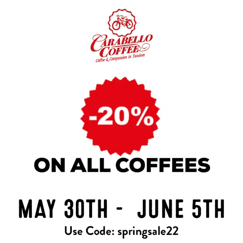 Sale GIF by Carabello Coffee