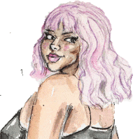 Girl Pink Sticker