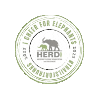 World Elephant Day Cheer Sticker by HERD Elephant Orphanage
