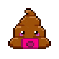 Art Shitting Sticker by Poopies.io