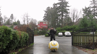 Kylo Ren Plays Flaming Bagpipes and Rides BB-8 in the Rain