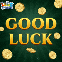 Best Wishes Good Luck GIF by Lucas and Friends by RV AppStudios