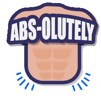 Abs Sticker by BBOUNCE STUDIO
