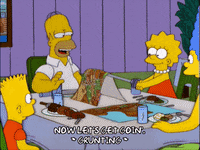 homer simpson dinner GIF
