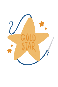Gold Star Diy Sticker