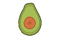 artbyiaesha boobs lady avocado boob Sticker