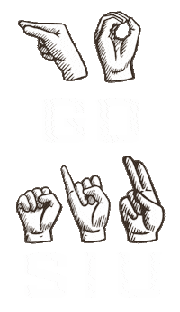 American Sign Language Asl Sticker by SIU Student Center