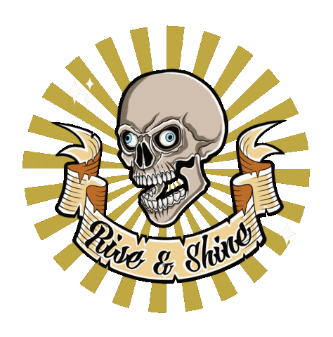 kate_turina giphyupload good morning sun skeleton Sticker