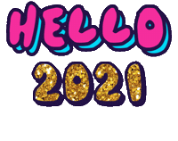 Happy New Year Hello Sticker