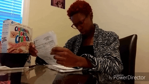 Breakfast Reading GIF by Rita Brent