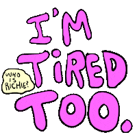 tropicalia im tired Sticker by deladeso
