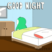 Jumping Good Night GIF by Abster