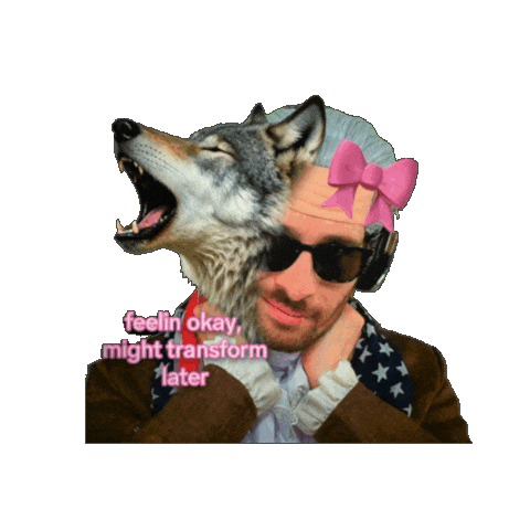 Wolf Transforming Sticker