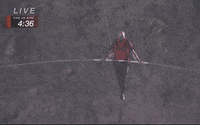 Nik Wallenda Tightrope GIF by Volcano Live! with Nik Wallenda
