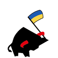 Flag Ukraine Sticker by PREFA