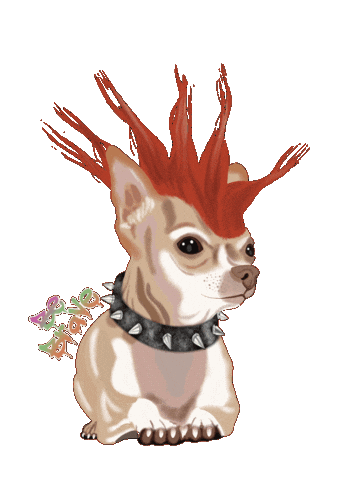 Spiritedartwork giphyupload rock punk pets Sticker