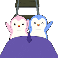 Roller Coaster Love Sticker by Pudgy Penguins