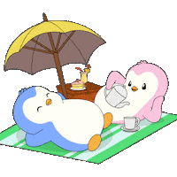 I Love You Summer Sticker by Pudgy Penguins