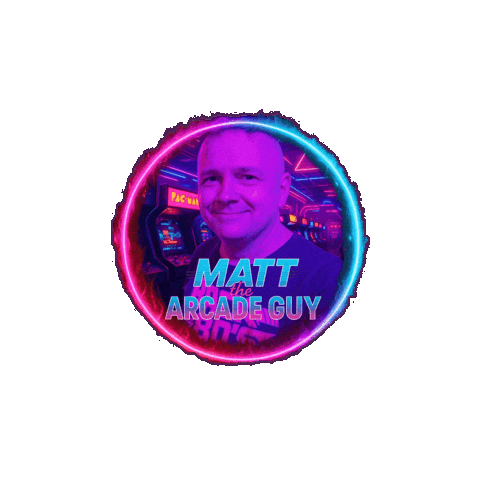 Video Games Vintage Sticker by Matt the Arcade Guy