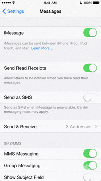 iphone message by GIF tutors