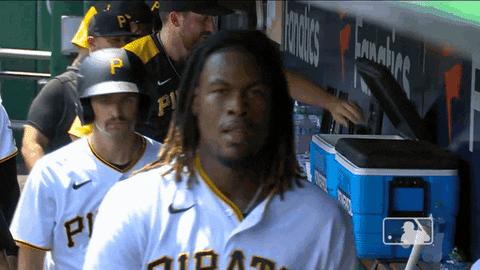 Pittsburgh-Pirates giphyupload happy hi baseball GIF
