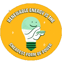 Renewable Energy Sustainability Sticker by INTO ACTION