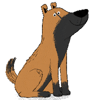 Happy Dog Sticker by Wonderbly