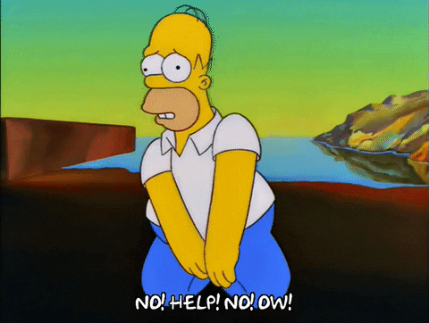homer simpson pain GIF