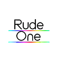 Rudeonefashion fashion brand rudeone rudeonelogo Sticker