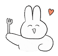 PAOPAOPAOOOOON love heart food rabbit Sticker
