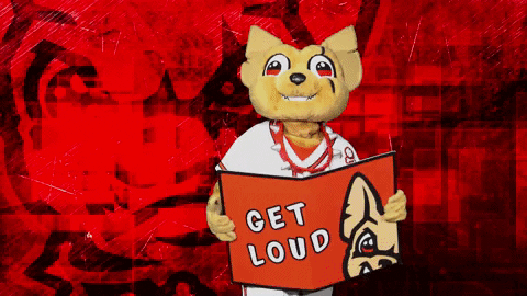 Get Loud Reaction GIF by El Paso Chihuahuas