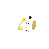 intujiena design yellow bee collection Sticker